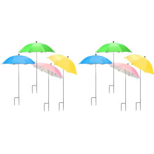 Plant Umbrellas for Outdoor Plants, 8pcs Adjustable Height & Angle Garden Umbrella Shade Cover From Blazing Sun Rain