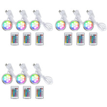 9x RGB LED Lamp Kit 001 for 3D Printers with Remote Control and USB Power