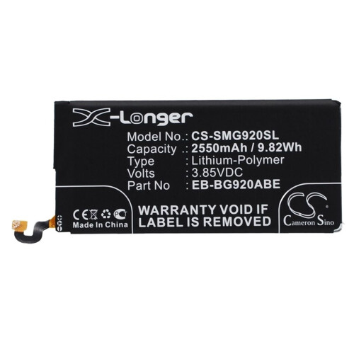 Batterie pour Samsung Galaxy S6, etc.
