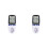 2X 220V Digital LCD Power Meter Wattmeter Socket Wattage Kwh  Measuring Outlet 7 Display Models EU Plug 1