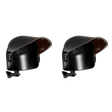2X Suporte para Celular com Viseira para Capacete, Guarda- para Guidão de Motocicleta, Suporte para Celular Ajustável, Guarda- À Prova de Chuva,