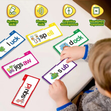 30 Pack Read and Rhyme Flip Books Word Family ABC Phonics Flash Cards Early Reading Learning Toy