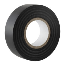 Black Electrical Insulating Tape 17mm x 10m, Self Adhesive Resistant Tape for Wiring Protection, Easy to Use and Store, Great Value for Everyday Use