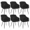 (Black, Set of 6) GOEURVANT Dining Chairs 1