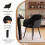 (Black, Set of 2) GOEURVANT Dining Chairs 4