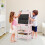 Costway Art Easel Double-sided Easel w/Magnetic Whiteboard Pink 3