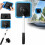Dual Window Cleaner, Extendable Handle Microfiber Pads for Car Window Mirror Household Glass 1