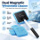 Dual Window Cleaner, Extendable Handle Microfiber Pads for Car Window Mirror Household Glass 8