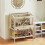 2 Tier Wooden Hamster Cage with Shelf and Openable Top 4
