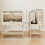2 Tier Wooden Hamster Cage with Shelf and Openable Top 5