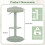 Costway Counter Height Chairs Swivel Function Modern Island Chairs Padded Seat 3