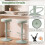 Costway Counter Height Chairs Swivel Function Modern Island Chairs Padded Seat 8