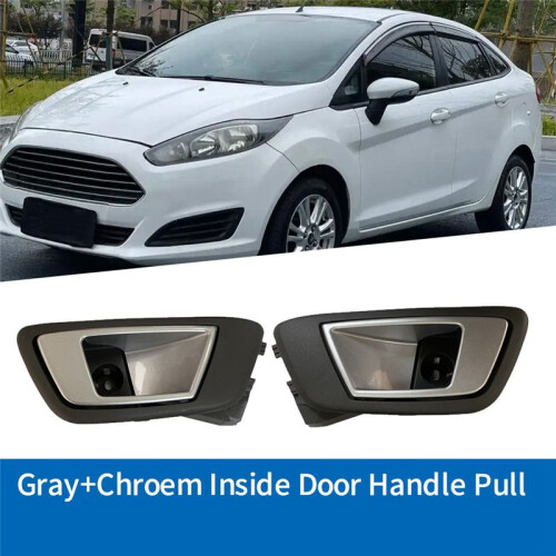 1Pair Rear Door Handle Inside Door Pull for  Fiesta 2009-2014 8A61-A22601 8A61A22600 Inner Handle 1