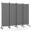 Costway Room Divider Folding Privacy Screen Portable Wall Separator Grey 1