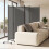 Costway Room Divider Folding Privacy Screen Portable Wall Separator Grey 4