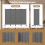 Costway Room Divider Folding Privacy Screen Portable Wall Separator Grey 10