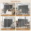 Costway Room Divider Folding Privacy Screen Portable Wall Separator Grey 8