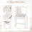 Costway Vanity Desk Set with Mirror & Lights Makeup Table w/Storage Stool 3