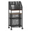 Costway File Utility Cart 2 Drawers Lockable Wheels Filing Storage Cabinet 1