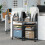 Costway File Utility Cart 2 Drawers Lockable Wheels Filing Storage Cabinet 5