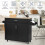 Costway Kitchen Island Cart Rolling Storage Trolley Cart 4