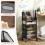 Costway File Utility Cart 2 Drawers Lockable Wheels Filing Storage Cabinet 9