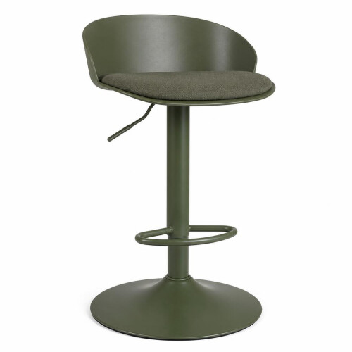Costway Mid-Century Modern Linen Upholstered Counter Height Bar Chairs 1
