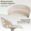 Costway Mid-Century Modern Linen Upholstered Counter Height Bar Chairs 6