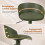 Costway Mid-Century Modern Linen Upholstered Counter Height Bar Chairs 6