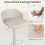 Costway Mid-Century Modern Linen Upholstered Counter Height Bar Chairs 5