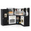 Costway Corner Play Kitchen Toddler Kitchen Playset with Range Hood 1