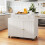 Costway 180 CM Kitchen Island with Extendable Dining Table & Power Outlet 4