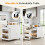 Costway 180 CM Kitchen Island with Extendable Dining Table & Power Outlet 9