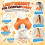 Pull String Hand Waving Cat Keychain,Backpack Bag Charm, Interactive Pendant Gift for Cat Lovers 3