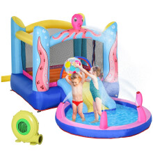 Bouncy Castle Inflatable Trampoline Slide Pool Octopus Design 3.8 x 2 x 1.8m