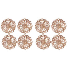 8Pcs Wooden Carved Onlay Applique Unpainted Wood Applique Vintage European Style Carved Decal for Furniture Decoration