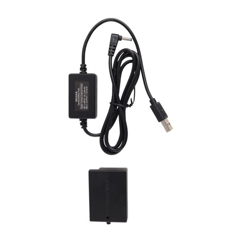 2X DR-E8 Dummy Battery with  Power Bank USB Adapter Cable Replacement for LP-E8 for   550D 600D 650D 700D DSLR 2