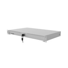 Lanberg 19 Rack Cabinet Drawer 1U 270 mm Grey (1U/483 270 mm Load Capacity up to 30 kg)
