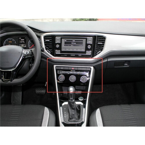 For  T-Roc 2018-2020 2GD863042 Car Climate Control  Panel Trim Black A/C Control Panel Trim Frame 2