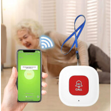 WiFi Caregiver Call Button for Elderly Home Monitoring System with App Alerts No Monthly Fee