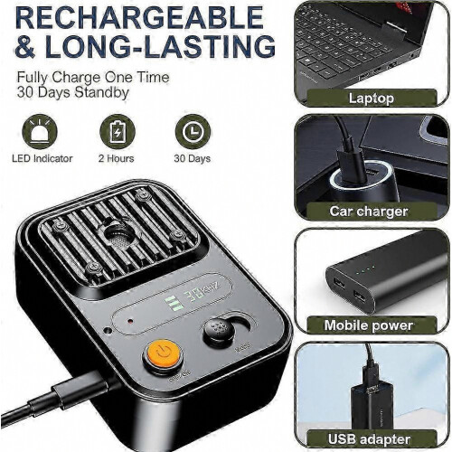 Ultrasonic Dog Repeller with 3 Modes - Waterproof Rechargeable Bark Deterrent for Pets 2