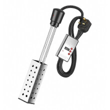 Chauffe-eau Ă immersion neuf avec prise britannique, chauffe-eau portable de 2500 W en acier inoxydable 304