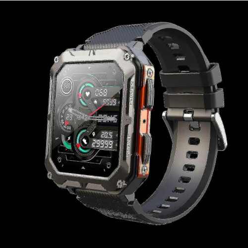 Smartwatch Bluetooth C20 Pro con chiamate vocali, fitness tracker e cardiofrequenzimetro per telefoni Android e iOS. 1