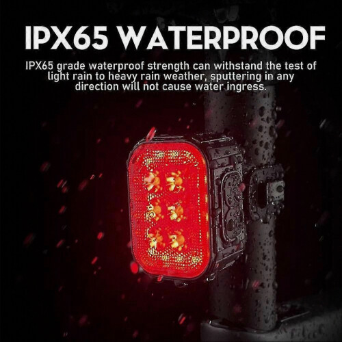 USB Rechargeable Bike Light Set - Front & Rear LED Lights for Night Riding 2