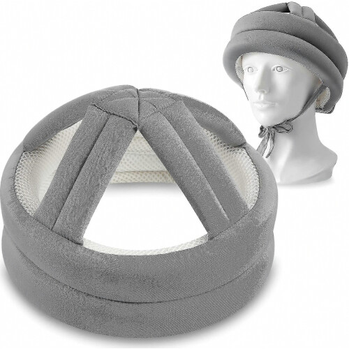 Adjustable Soft Protective Helmet For Elderly Seniors Breathable Head Safety Cap With Comfortable Padding Design