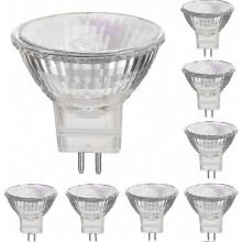 Lot de 8 spots halogènes GU5.3 12 V 35 W, blanc chaud, dimmables_Paza