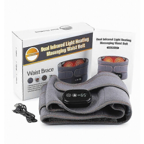 Usb Charging Red Light Heating Massage Lumbar Belt Warming Waist Belt 1