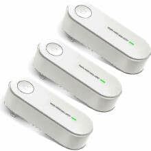 Set van 3 luchtreinigers met negatieve ionen en filterloze geurverwijderaar voor thuisgebruik