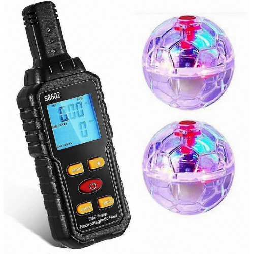 Ghost Equipment Kit, Emf Meter With 2 Motion Light Up Catballs, Emf Meter Detector Ghost Equipment