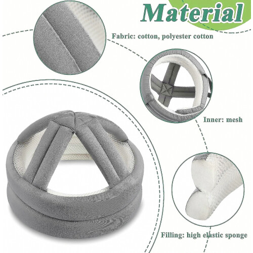 Adjustable Soft Protective Helmet For Elderly Seniors Breathable Head Safety Cap With Comfortable Padding Design 2